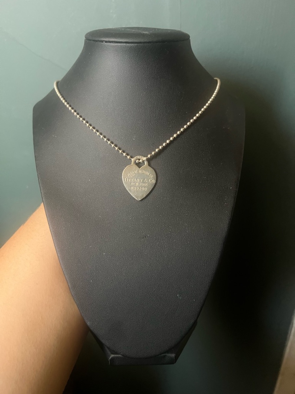 Vintage Tiffany & Co. Heart Tag Chain Necklace
